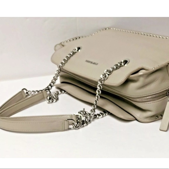 NWT MICHAEL KORS Astor Lg Satchel Leather CEMENT - Picture 6 of 6